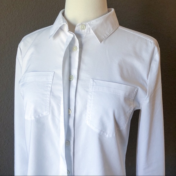 Per Se • White Button-Down Shirt with Coattails - Picture 2 of 8